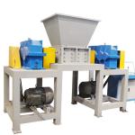 15kW Double Twin Shaft Waste Car Shredder for Stainless Steel Disposal Equipment