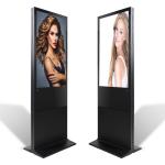 Floor Standing Digital Signage Kiosk Lcd Double Touch Screen Advertising Screen