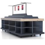 3 Tier Supermarket Fruits And Vegetables Display Racks Shelf Units Food