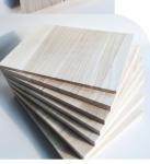 Custom Logo Taekwondo Wooden Breaking Boards Natural Color Paulownia Wood
