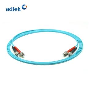 Wholesale ST/UPC To FC/UPC DX OM3 Aqua Fiber Patch Cable 0.9mm for Data Center from china suppliers
