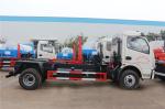 Roll Off Container Waste Removal Trucks 6 Tons Dongfeng Carbon Steel Q235B