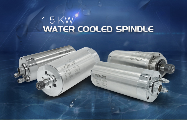GDZ80-1.5B Water Cooled Spindle Motor for CNC Woodworking Engraving and Milling