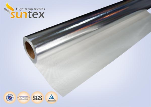 High Temperature Insulation Aluminum Foil Fiberglass Cloth For Heat Shielding