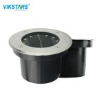 ODM 3W Round Solar Ground Lights Outdoor 160lm/ W For Garden