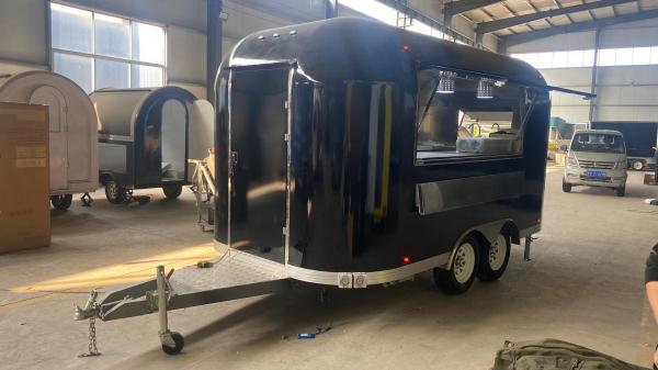 Affordable CE Custom Food Trailers Camper Van Snack Catering Cart Fully Equipped