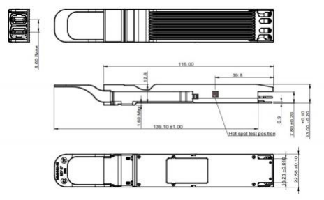 800G OSFP112 DR8+ Transceiver Dual MPO-12 APC Interface 1310nm 2km OSFP