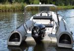 2022 rib boat inflatable speed boat 14ft orca hyalon center console steeing