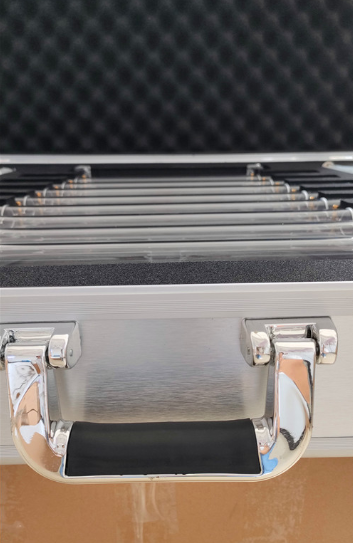 Quartz Crystal Harp Wrapped by Alumina Alloy Box with crstal mallet