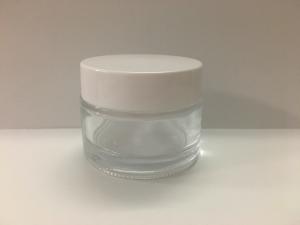 Wholesale Round Straight Screw Cap 50g Glass Cream Jars With Plastic Lid from china suppliers