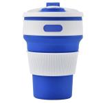 350ml Collapsible Travel Water Bottle , Silicone Collapsible Travel Cup