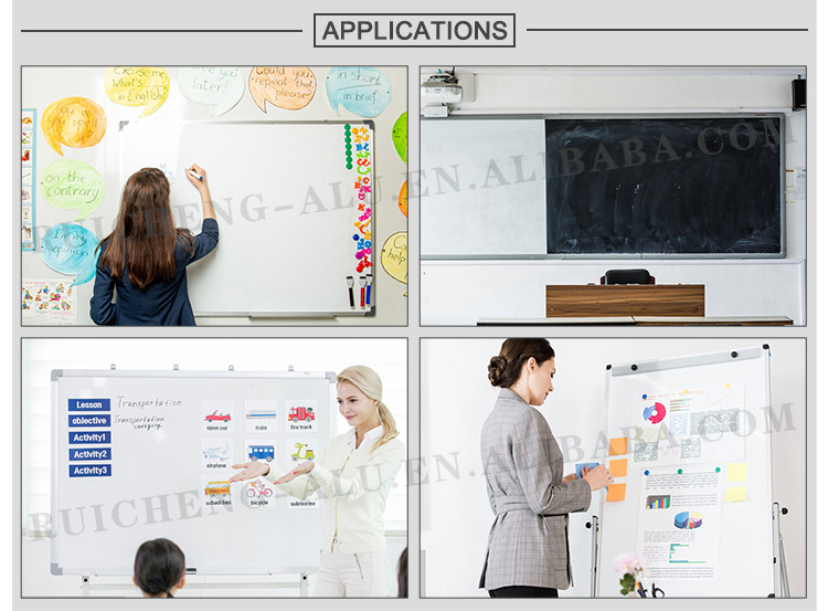 Customized Whiteboard Extruded Aluminum Profile Electrophoresis / Sandblast