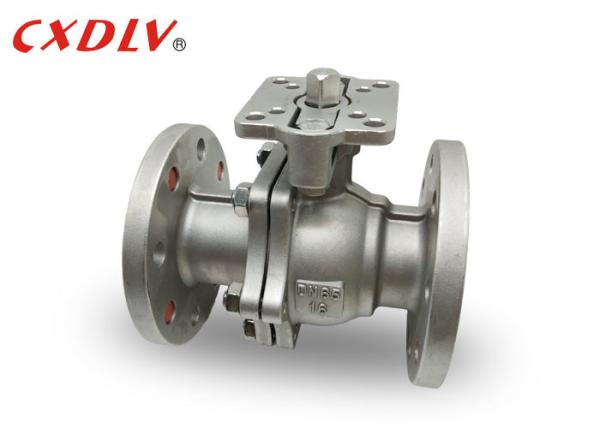 2 Way Stainless Steel Ball Valve Full Bore CF8M DN65 Flange Connection With