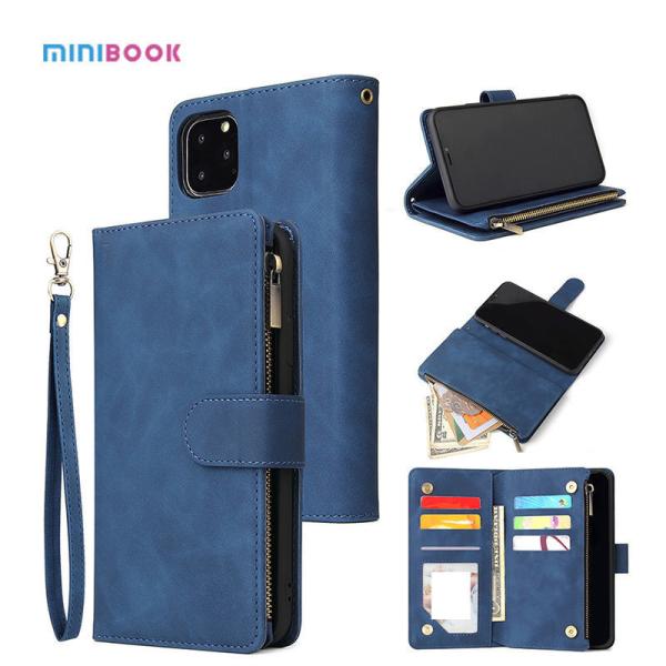 Genuine Leather Wallet Stand Phone Case For iPhone Xs Max With Credit Card