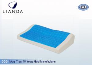 Wholesale Classic Cooling Aqua Gel Pillow Memory Foam Spandex Cover , Gel Cooled Pillow from china suppliers