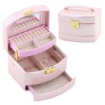 Cheap pu leather cosmetic gift box makeup storage box