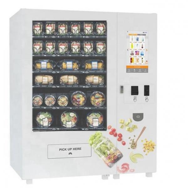 Quality Conveyor Belt Fresh Food Vending Machines , Sandwich Vegetables Vending Machine for sale
