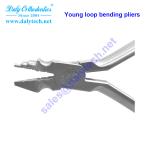 Young loop bending pliers of orthodontic tools from dental products