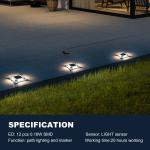 Pavement outdoor aluminium alloy led road studs mounting rail solar power garden