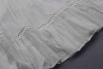 White Custom Womens Dresses Short Sleeve Dresses With Lace Trims Spring Summer