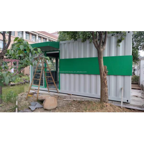 40 FT Expandable Steel Prefabricated House for Customizable Mobile Container Store Wall 50/75/100mm Wave Sandwich Panel
