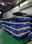 Hydraulic Industrial Loading Dock Leveler Push Button Security Checkered Plate