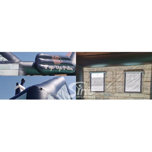 11x6m Custom Gaint Outdoor Pop Up Irish Inflatable Pub Tent With Complete Digital Printing For Sale