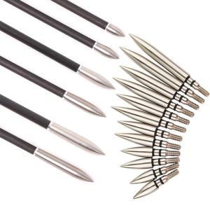 Wholesale 9/32&quot;,5/16&quot;,19/64&quot;,11/32&quot; Stainless Bullet and Combo 85/100/125/150/175/200 Grains Arrow Points,Tips,Arrowhead from china suppliers