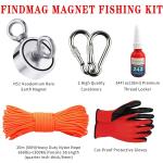 Custom Double Lifting Ring 400kg Double Sided Fishing Magnet Neodymium for Tool