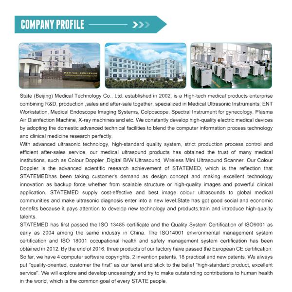 2 Probe Connectors Portable Ultrasound Scanner With 12 Inch LCD Monitor