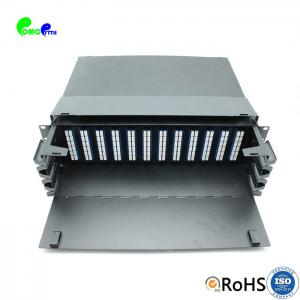 China FTTH 19 3U ODF Patch Panel 288F ODF Rack Mount Fiber Patch Panel Splicing Type on sale