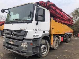 Wholesale 56m max vertical reach and 44000kg gross mass used concrete pump truck for infrastructure projects from china suppliers