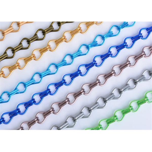 Decorative Architectural 12mm Anodized Metal Chain Link Curtain 1mX2m