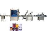 4 Heads Servo Motor Piston Filler Bottle Filling Mechanism / Bottle Filling
