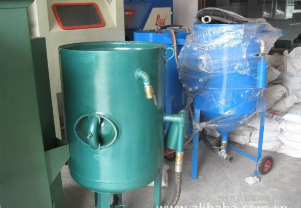 Fixed High Pressure Sand Blasting Machine , Metal Surface Blast Cleaning