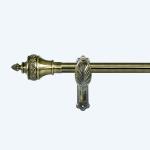 Anti Brass Color Hot Sale Metal Curtain Poles Curtain Rod Set Adjustable Double