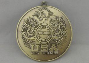 Wholesale USA Body Building Die Cast Medals with Ribbon / Cord / Metal Chain from china suppliers