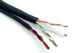 UTP CAT6+2C CCTV Siamese Camera Cable 4 Pair BC 18AWG CCA For CCTV Installation
