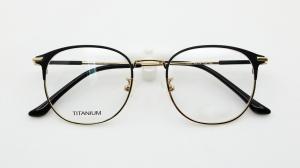 Wholesale Non Prescription Glasses Frame with Titanium Optical Eyeglasses for Men Women Two tnoe Colors Fashion Crestive Designer from china suppliers