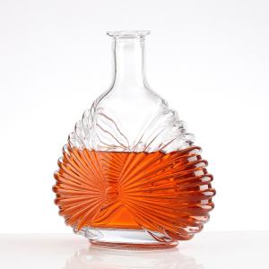 Wholesale Tequila Gin Brandy Rum Whiskey Vodka Liquor Spirits 700ml 750ml Hot Stamping Embossed Glass Bottle from china suppliers
