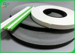Bottom Paper 13.7mm 14mm Width 120gram Blank White Color Kraft Paper For Straw