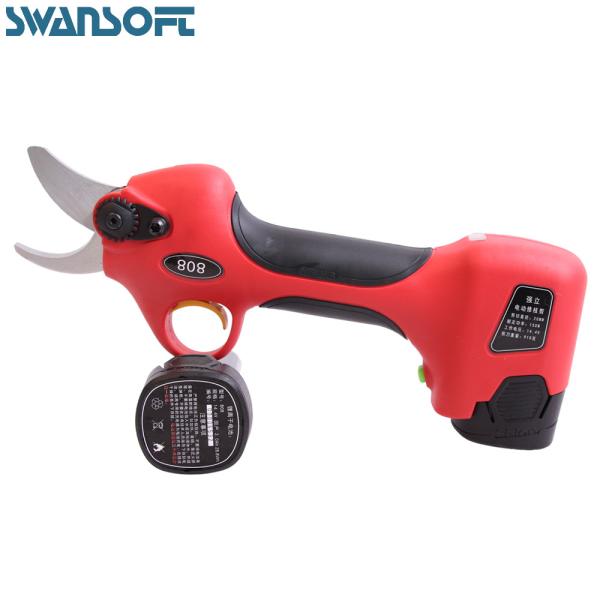 Swansoft 2.5CM Battery Orchard Pruner Lithium Battery Portable Cutting Shears