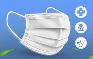 Wholesale Anti Virus Civil Standard Sanitary 3 ply White Disposable Non-woven Fabric Face Mask from china suppliers