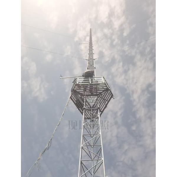 5g信号助推器Wifi三角拉线塔架测风桅杆