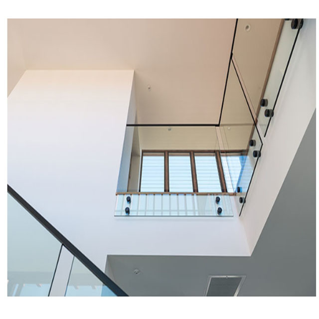 Permeability Tempered Glass Railing For Staircase Balcony Glass Balustrade