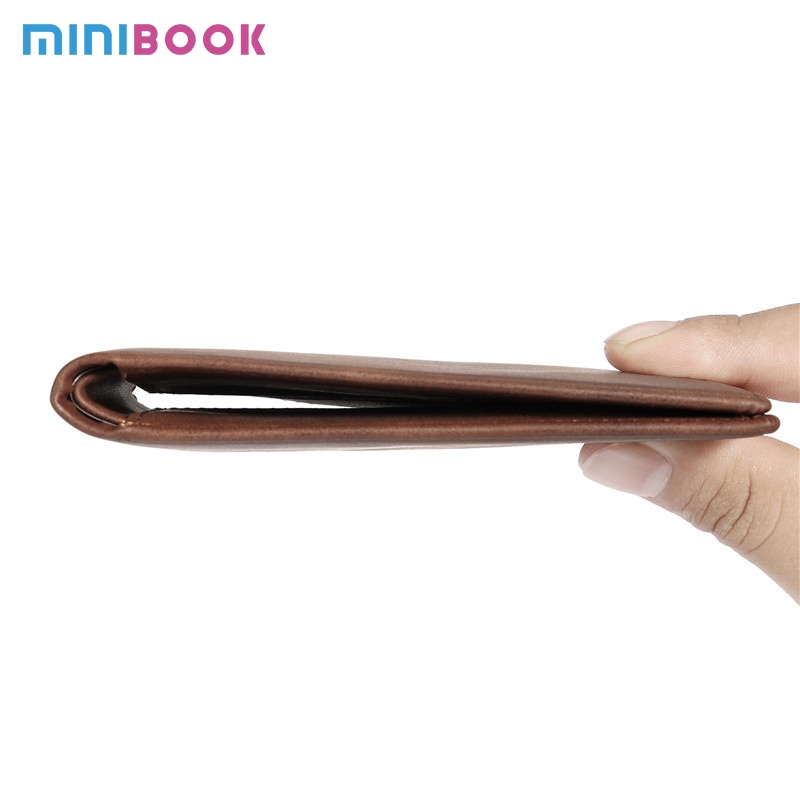 Men's Minimalist PU Leather RFID Blocking Card Holder Wallet with Custom Logo Avaliable