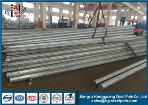 Wholesale 9M 10M Height Electric Steel Power Transmission Poles 10 KV - 220 KV Q345 from china suppliers