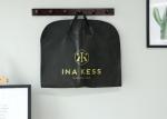 Black Non Woven Suit Cover Bag , 85*120cm Dustproof Garment Cover Bag