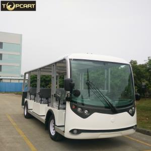 Wholesale 23 Seats Electric Sightseeing Bus , Battery Powered Electric Shuttle Bus from china suppliers