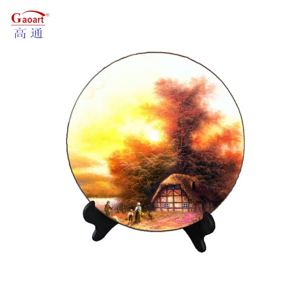Tempered Cutting Board with 6mm Glass Thickness White Round Serving Tray
